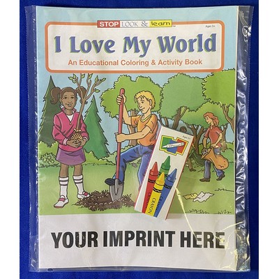 I Love My World Coloring Book Fun Pack Set