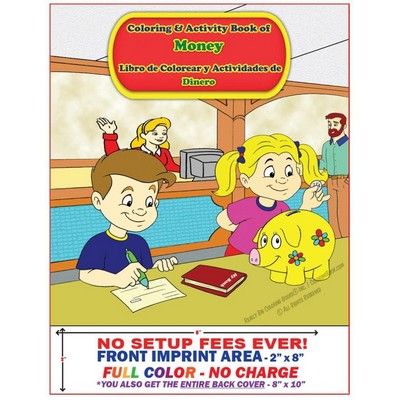 Libro de Colorear y Actividades de Dinero Imprintable