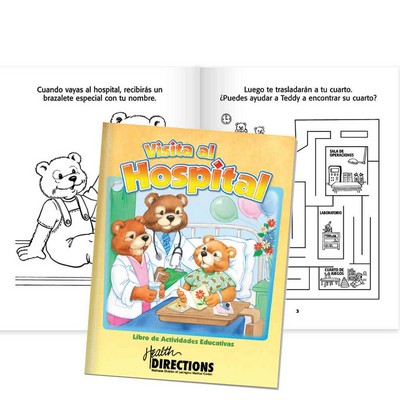 Visit To The Hospital Spanish Language Educational Activities Book - Personalized