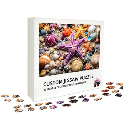 27 1/2"x 19 1/2"- 1000 Piece Retail Quality Custom Puzzle and Box